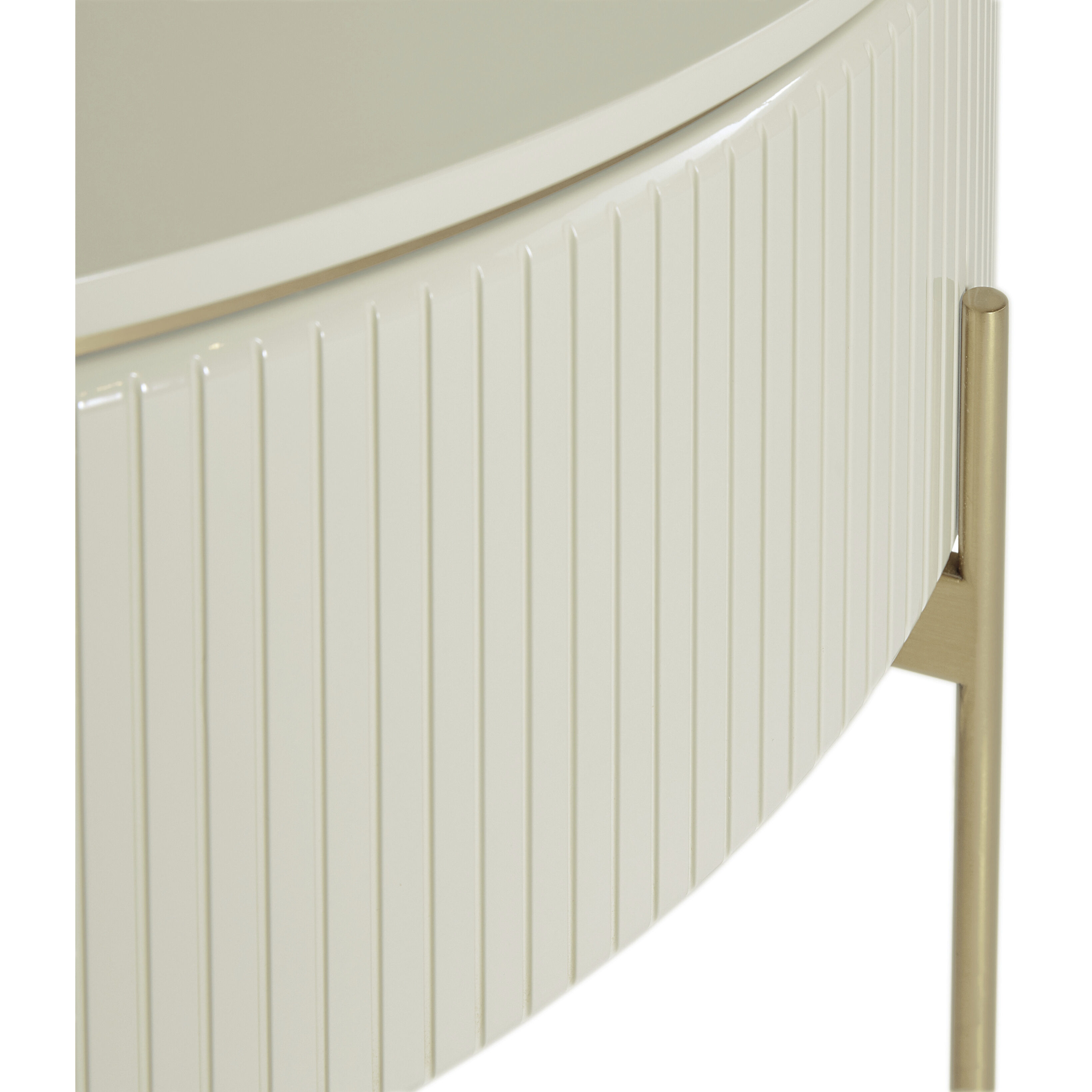 Paloma 33.25 X 17.75 inch High Gloss Cream Lift Top Coffee Table, Lift Top